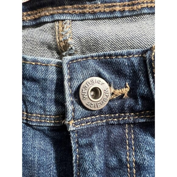 Wrangler Mens Regular Fit Straight Leg Blue Denim Jeans - Picture 6 of 9